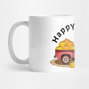 Happy Fall Y'all Vintage Pumpkin Truck Mug